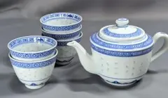 中国茶器セット ホタル焼 中國 景徳鎮