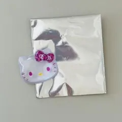 ぷっくりったいバッジ　ハローキティ　ヒョウ柄　ピンク　ハローキティー展　ボンドロ