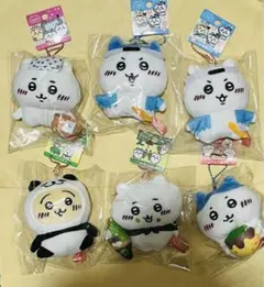 ちいかわ6点セット　京都　たこ焼き　パンダ　ハチワレ　うさぎ　抹茶　新撰組　温泉