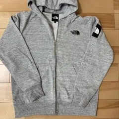 ノースフェイス　スクエアロゴ　ダブルジップパーカー