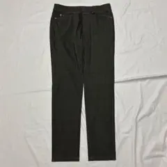 レディース タイトパンツ スリム 無地 カジュアル シンプル グレー