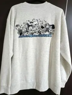 タグ付き未使用品 スヌーピー バック刺繍プリントスウェット トレーナー