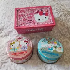 【サンリオ空き缶セット】 ハローキティ・シナモロール