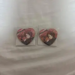 莉犬 ハート缶バッジ 2個セット