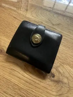 IL BISONTE 二つ折り財布 ブラック がま口 小型財布のサムネイル