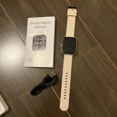 スマート　ウォッチ　時計　デジタル　オシャレ　スマホ　iPhone ピンク