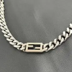 FENDI バゲット ネックレス 喜平チェーン シルバー ズッカ 958のサムネイル