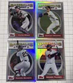 topps finest 2025 npb 4枚セット　インサート