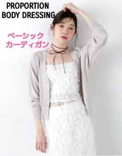 プロポーションボディドレッシング ベーシック シアー カーディガンのサムネイル