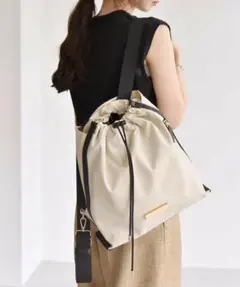 quaranciel: 3way ラインショルダー リュックサック トートバッグのサムネイル