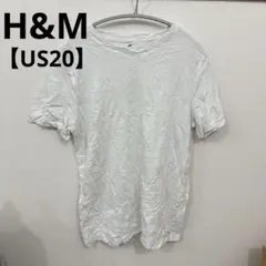 H&M 【US20】ホワイト 半袖Tシャツ 無地　シンプル　キッズ