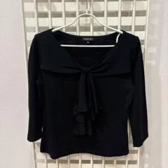 INDIVI ブラック トップス サイズ38