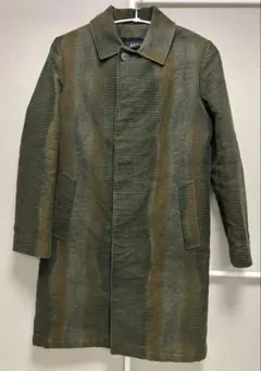 【80~90年代】ヘリンボーン　ステンカラーコート　日本製　バブル期 90s A.P.C. フランス製 ヘリンボーン ステンカラーコート - メルカリ