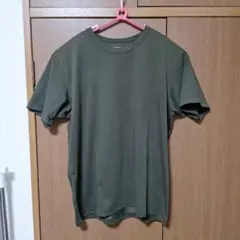 ​【UNIQLO】エアリズム コットン クルーネックT（半袖）XLサイズ カーキ