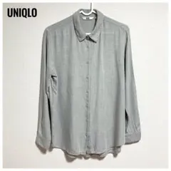 Uniqlo ユニクロ レディース トップス シャツ 長袖 グレー