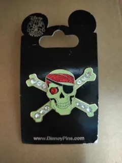 東京ディズニーリゾート 海賊スカル　ピンバッジ　ピンバッヂ　未使用