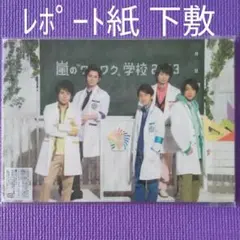 嵐のワクワク学校2013　A4判レポート用紙 下敷き付き