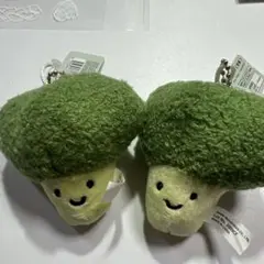 2個セットダイソー 野菜 キーチェーン ブロッコリー キーホルダー ラウールのサムネイル