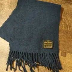 Glen Prince 100% ラムウール マフラー ネイビー