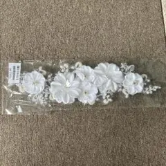 【値下げ】ウエディング ヘッドドレス 花 ヘアアクセサリー ホワイト 結婚式