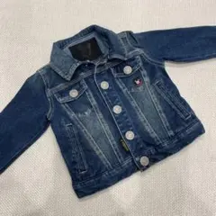 ミキハウス　ダブルビー　DOUBLE.B デニムジャケット 90