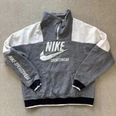 NIKE ハーフジップ トレーナー グレー M