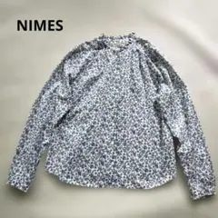 NIMES リバティ シーローズ 襟フリル 花柄ブラウス 日本製 コットンのサムネイル