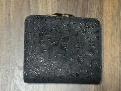 甲州印伝⭐︎印傳屋がま口二つ折財布のサムネイル