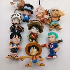 ONE PIECE ペットボトルおまけ フィギュアストラップ 5個セット