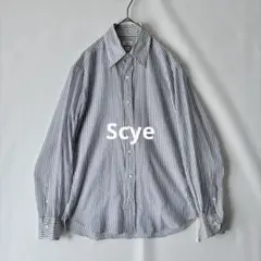 【春夏】Scye サイ ストライプシャツ 36 SCYE BASICSのサムネイル