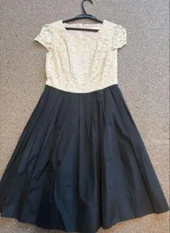 今日だけ❣️STRAWBERRY FIELDSアイボリー&ブラックワンピース‼︎