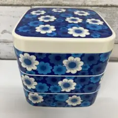 ワールド印　桜重箱 角型三段重箱　雑貨 インテリア 昭和レトロ 花柄 お重箱