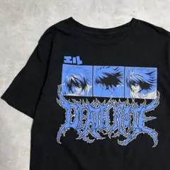 DEATH NOTE L エル プリント Tシャツ ブラックのサムネイル