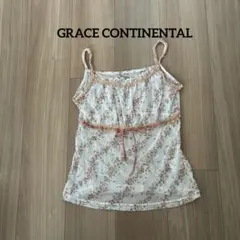 GRACE CONTINENTAL 花柄 キャミソール レース リボン付き 36のサムネイル