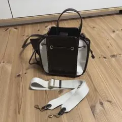 ZARA ショルダーバッグ ブラウン ツートーン 秋冬