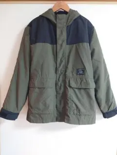 【GLAZOS】グラソス　ナイロンボアインナー付き3WAYコート　160　カーキ