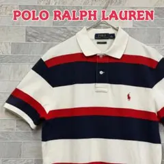 06M008○ 90s RalphLauren ボーダー 半袖ポロシャツ XL - メルカリ
