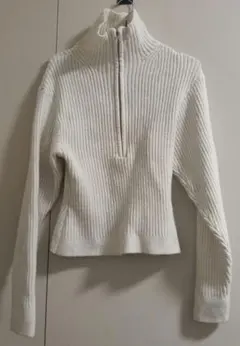 ハーフジップ ニット m