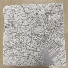 【値下げ】無印良品 MUJI map ハンカチ 東京　　地図廃番品のサムネイル