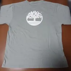 00s ティンバーランド ビッグツリー バックプリント Tシャツ くすみグリーンのサムネイル
