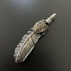 SAAD フェザー ブロンズハート ペンダントトップ