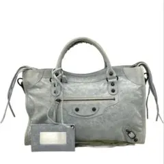 BALENCIAGAバレンシアガハンドバッグザシティ 115748ライトブルー