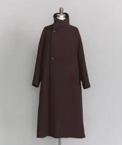 【未使用】LOEFF ロエフ ヘビーツイル マントコート ベージュ カーキ　玉虫 未使用】LOEFF ロエフ ヘビーツイル マントコート ベージュ カーキ