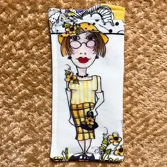 ロラライハリス　フォトジェニックBeeレディ柄　文庫本サイズ　メガネケース