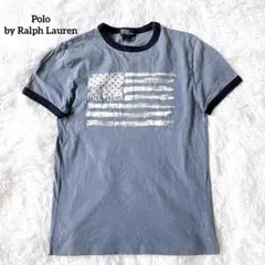 ポロラルフローレン 星条旗 リンガーTシャツ S コットン100のサムネイル