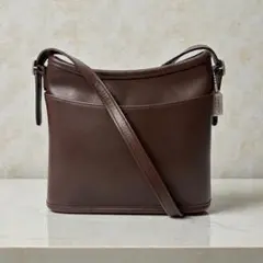オールドコーチ　vintage coach ショルダーバッグ　ブラウン