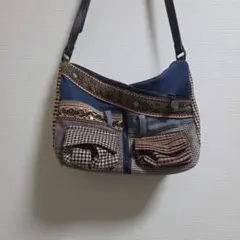 Desigual ショルダーバッグ デニム パッチワークのサムネイル