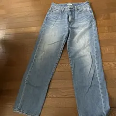 ライトブルー ストレートレッグデニム