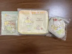 サンリオ　くじ　ポチャッコ　ポムポムプリン　ポーチ　アクリルスタンド