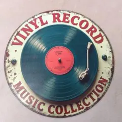ヴィンテージ風　VINYL RECORD ブリキ　サイン　看板　レコード